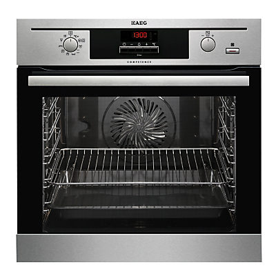 AEG BP500352DM Single Built-In Multifunction SteamBake Oven, Stainless Steel AEG BP500352DM Single Built-In Multifunction SteamBake Oven, Stainless Steel